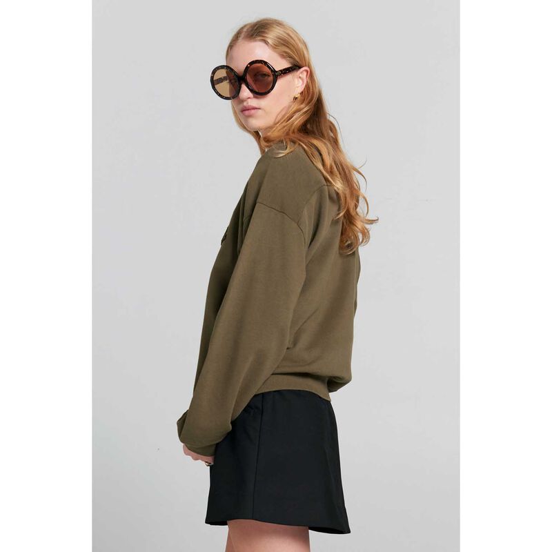 Karen Walker Runaway College Organic Cotton Crewneck Sweatshirt image number 2